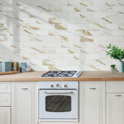 AULIGET 100 Piece Rust Slate Peel and Stick Backsplash Wall Tiles, 3" x 6" PVC Faux Stone Stick on Tiles for Backsplash Kitchen, Bathroom, Laundry Room, Camper, Fireplace