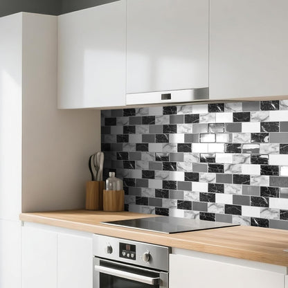 Art3d Peel and Stick Backsplash for Kitchen White Subway (10 Tiles, Thicker Design)