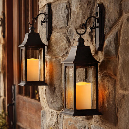 Raycare Outdoor Waterproof Flameless Candles, Battery Operated LED Electric Candles with Remote and Timers, Fake Pillar Candle for Patio, Porch, and Wedding Decor, Ivory, Set of 3(3"x4" 5" 6")