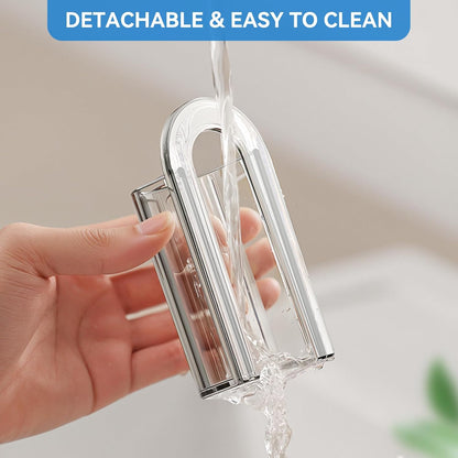 MOPMS Electric Toothbrush Holders, Wall Mounted Tooth Brushing Holder for Bathroom, Self Adhesive Electric Toothbrush Organizer Space Saver (2Pcs Clear)