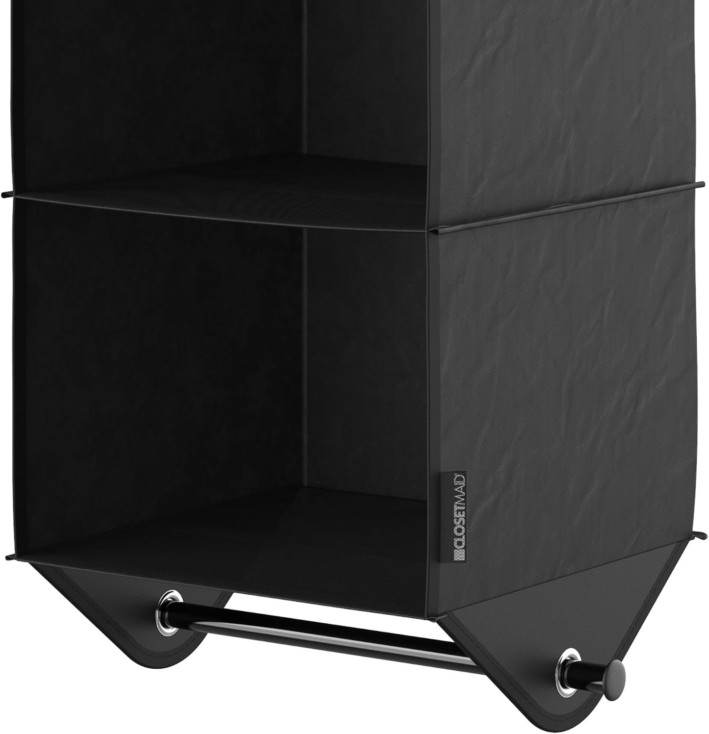 ClosetMaid 10-Shelf Fabric Hanging Shoe Storage Organizer for Closet, Charcoal Black