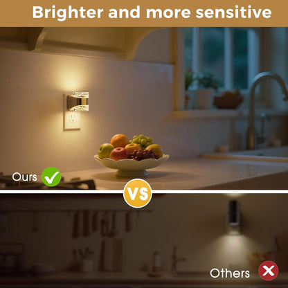 L LOHAS LED Night Light, Bubble Night Lights Plug into Wall,2 Pack 3000K/4000k/5000K Adjustable Color Temperature Night Light,Dimmable Nightlights with Dusk to Dawn Sensor for Rooms Bathroom Hallway