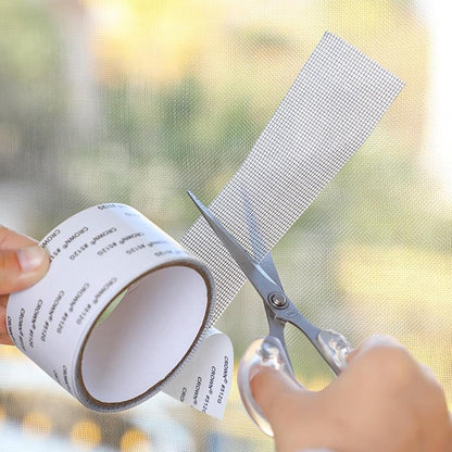 Heavy Duty Self-Adhesive Screen Repair Strip, Fiberglass Mesh Tape for Window and Door Screens – Quick Fix for Holes, Tears, and Rips