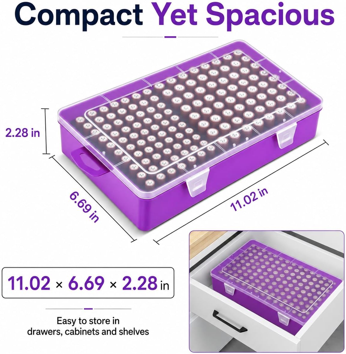 Xuerdon Battery Organizer Case with BT168 Tester 120+ Batteries Storage Box | Clear Plastic Battery Box Holds 49AA 51AAA 10CR2032 10CR1632 Batteries, Wall Mount Drawer Organizer Batteries not Included