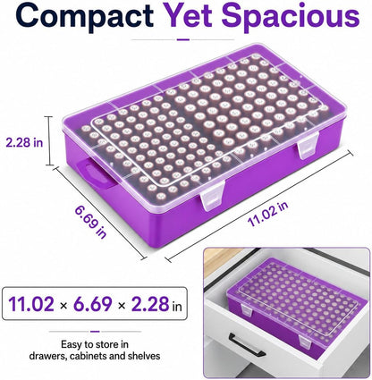 Xuerdon Battery Organizer Case with BT168 Tester 120+ Batteries Storage Box | Clear Plastic Battery Box Holds 49AA 51AAA 10CR2032 10CR1632 Batteries, Wall Mount Drawer Organizer Batteries not Included
