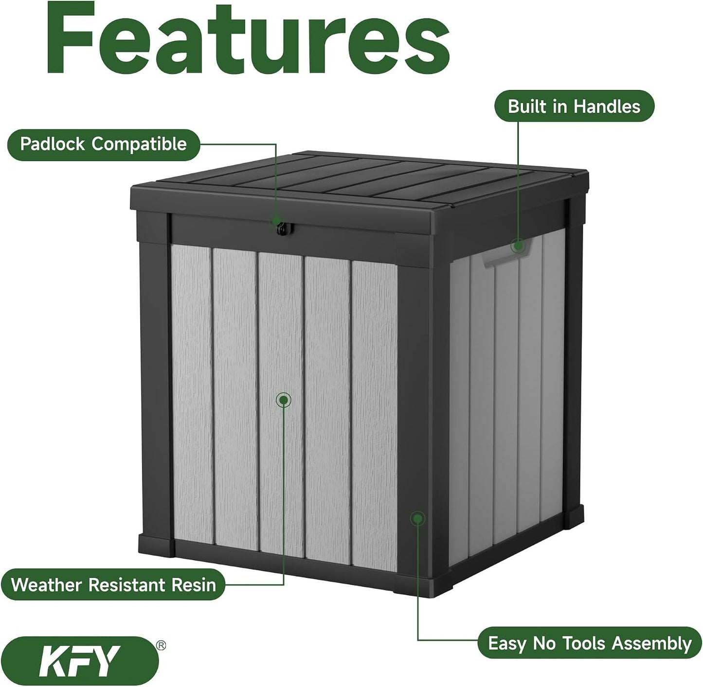 230 Gallon Large Outdoor Storage Box Waterproof, UV Resistant Resin Deck Box with Hydraulic Rod & Lockable Latch for Patio Furniture, Outside Storage Box for Garden Tools, Patio Cushions, Black