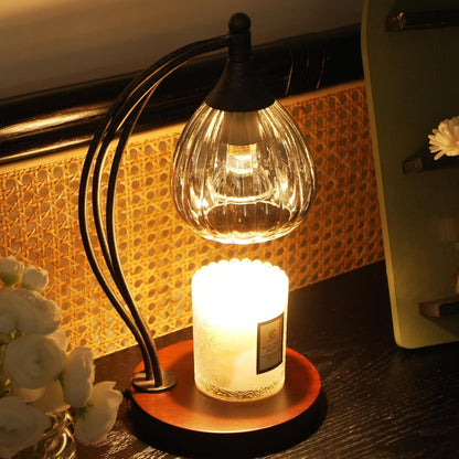 Candle Warmer Lamp with Timer Dimmer - Electric Light Wax Warmer for Jar Candles - Lamp with 2 Bulbs, Unique Birthday Gifts for Women Mom House Warming Gifts New Home Decor