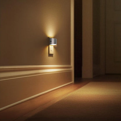 L LOHAS LED Night Lights Plug into Wall 2 Pack, Dusk to Dawn Sensor Nightlight, Brightness Adjustable, 3000K Soft White