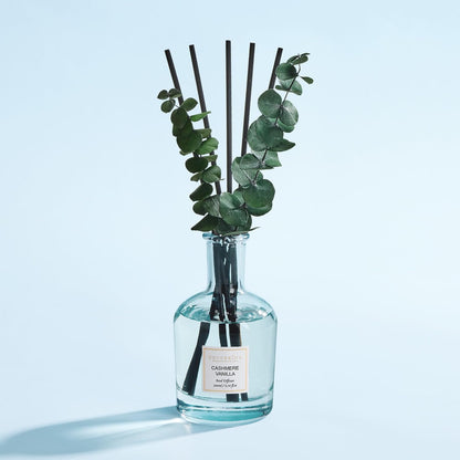 COCORRÍNA Wild Mint & Eucalyptus Reed Diffuser – 6.76 oz Essential Oil with 8 Reeds & Real Eucalyptus Sticks, Home Fragrance for Bedroom or Bathroom Décor