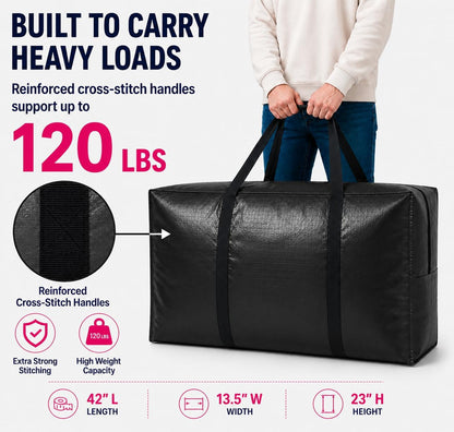 Extra Large Storage Bags, Giant XXL Moving Storage Bag Heavy Duty, Jumbo Huge Waterproof Big Storage Bags, Bounce House Storage Bag