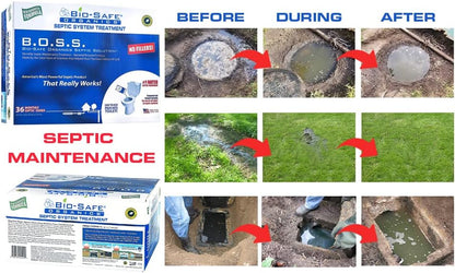 DrainFix & Septic Restorer – 32 oz Enzyme Septic Tank Treatment & Drainfield Restoration – Organic Drain Cleaner for Sewer Lines, RV & Home Plumbing – Safe for Pipes & Septic Systems