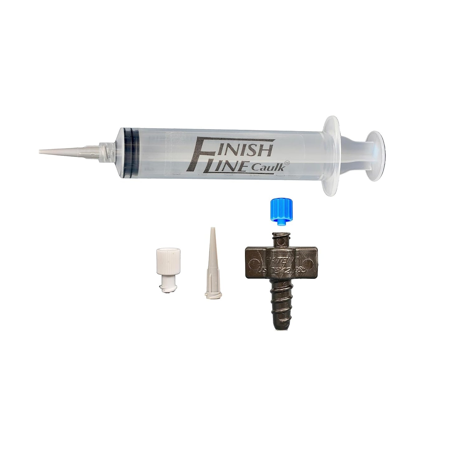 Precision Caulking Tool Kit – Syringe-Style Applicator with Small Replaceable Tips – Fine Detail Caulking, Small Cracks, Trim, and DIY Projects – Includes Filling System