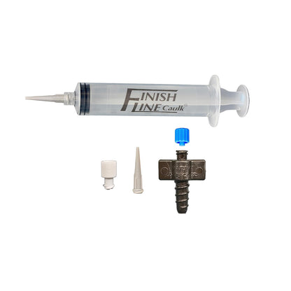 Precision Caulking Tool Kit – Syringe-Style Applicator with Small Replaceable Tips – Fine Detail Caulking, Small Cracks, Trim, and DIY Projects – Includes Filling System