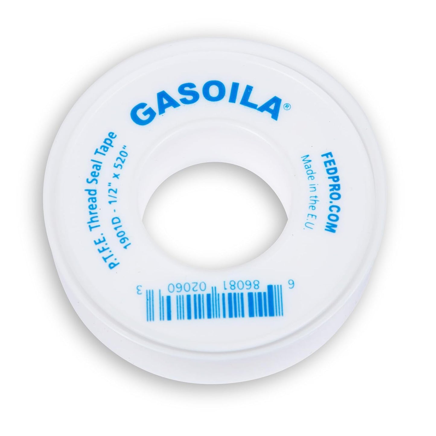 Gasoila PTFE Thread Seal Tape – Professional-Grade, 3/4 Inch x 520 Inch, Low-Density Thread Tape for Plumbing and Water Pipes – Leak-Proof Seal, Non-Toxic