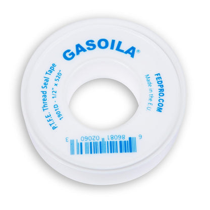 Gasoila PTFE Thread Seal Tape – Professional-Grade, 3/4 Inch x 520 Inch, Low-Density Thread Tape for Plumbing and Water Pipes – Leak-Proof Seal, Non-Toxic