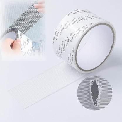 2026 New Strong Adhesive Screen Repair Tape, Screen Repair Kit Window Screen Repair Tape, Fiberglass Screen Tape Mesh Repair Suitable (5cm x 200cm) for mesh Doors and Windows Gray