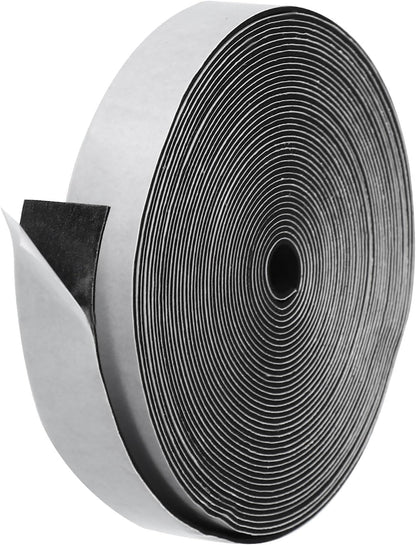 PATIKIL Weather Stripping Door Seal Strip, 3/8 Inch x 1/4 Inch x 32 Ft Self Adhesive Soundproof High Density Foam Tape Insulation for Door Window Air Conditioning, White - Colors B