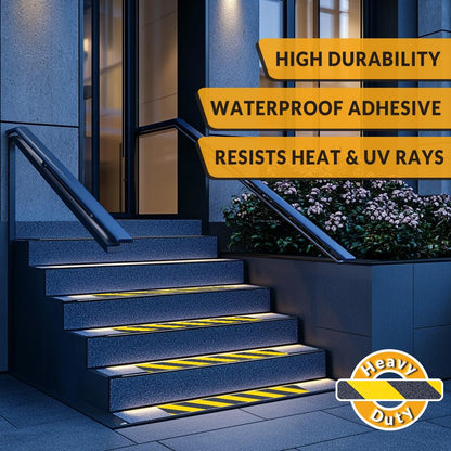 Lifegrip Anti Slip Tape, 4 Inch x 15 Foot Non-Slip Traction Grip Tape for Stairs, Waterproof Stair Treads Grip Non Slip, Non Skid Tape for Steps, Outdoor Black Grip Tape (4" X 15')