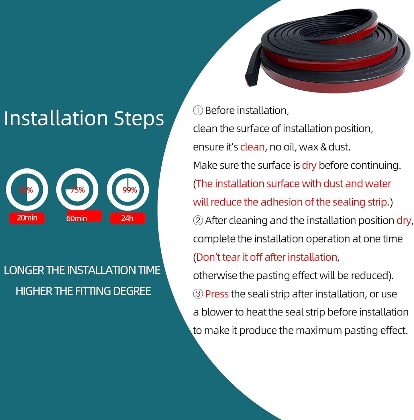 Ribbed Foam Rubber Seal with Tape, Self-Adhesive EPDM Foam Rubber Weather Stripping for Boat, Auto, RV, Marine, Garage Doors/Window and More, Black(26Feet)