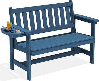SERWALL HDPE Outdoor Storage Bench, Deck Box with Waterproof Storage Bags | All-Weather Benches | 57 Gallon Dual-Use Seat | Organizer Deck Boxes for Patio, Garden Tools & Pool | Dark Black