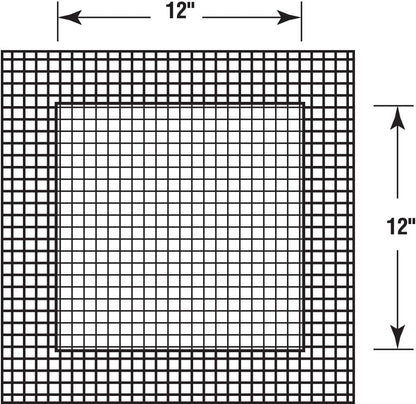 Prime-Line MP9286 Self-Adhesive Drywall Repair Patch, 12 In. X 12 In., Fiber Mesh Over Galvanized Plate (1 Pack)