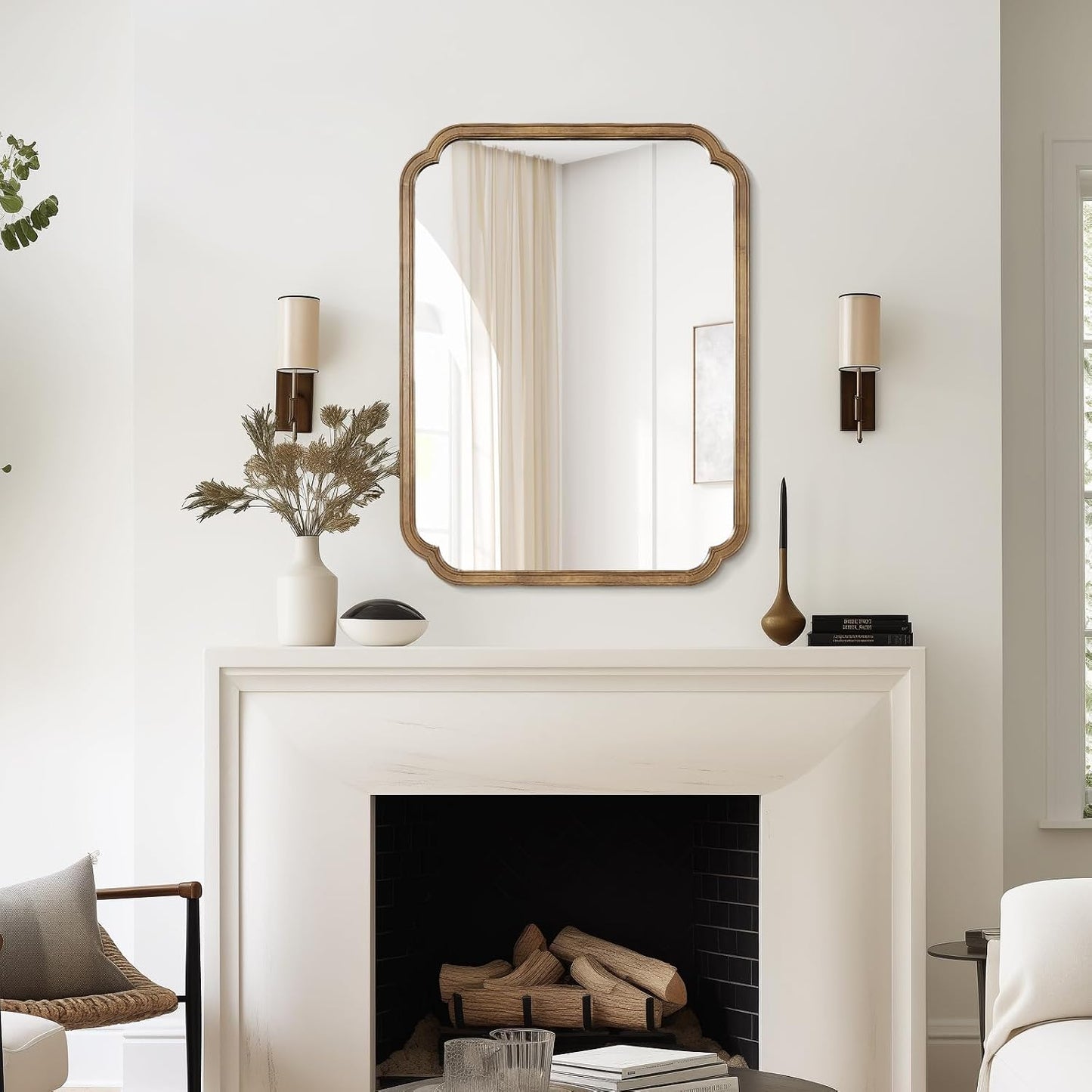 WallBeyond Full Length Mirror Wall Mounted 65"x22", Rustic Wooden Frame Floor Mirror, Large Full Body Mirror for Bedroom, Leaning or Hanging Against Wall, Natural
