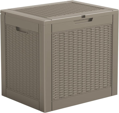 DRATO 180 Gallon Outdoor Storage Box, Large Waterproof Deck Box, Lockable Resin Storage Container with Reinforced Support for Patio Cushions, Garden Tools, UV-Resistant Outdoor Chest（Black，180 Gallon）
