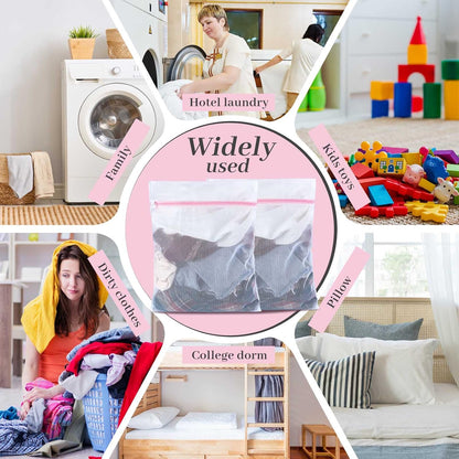 36 Pieces Mesh Laundry Bags Fine Mesh Wash Bags with Zipper Machine Washable Lingerie Bags for Washing Delicates Clothes Garment Underwear Blouse Hosiery Socks Travel, 16 x 20 Inches (Gray)