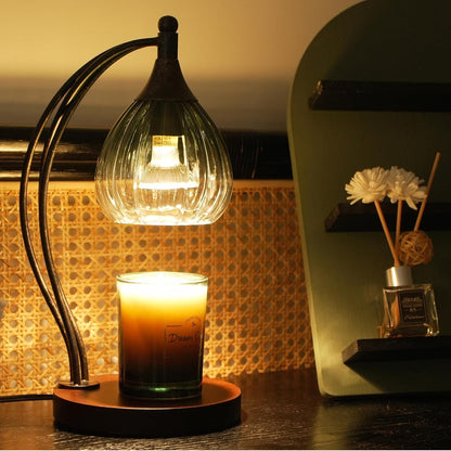 Candle Warmer Lamp with Timer Dimmer - Electric Light Wax Warmer for Jar Candles - Lamp with 2 Bulbs, Unique Birthday Gifts for Women Mom House Warming Gifts New Home Decor