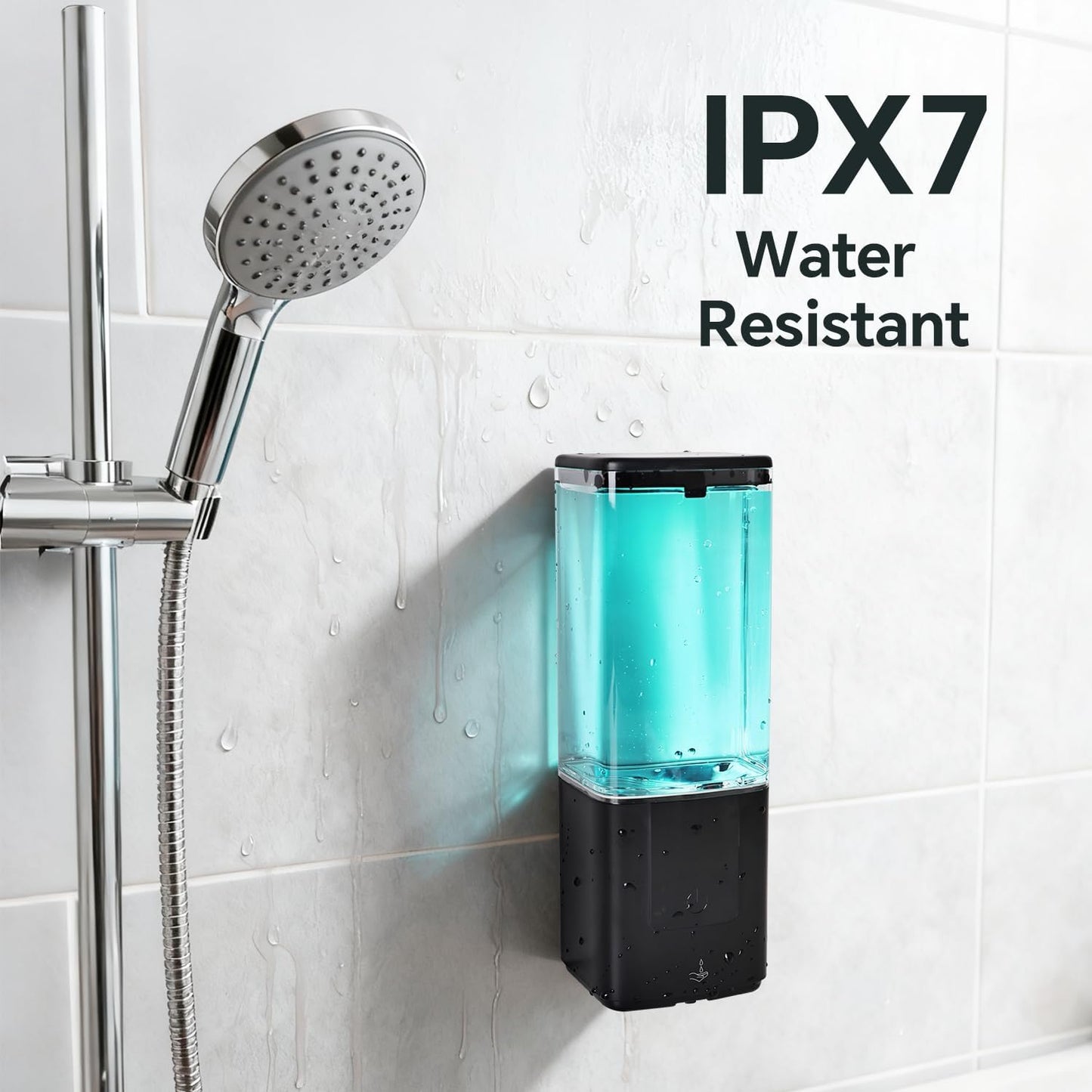 LAOPAO Soap Dispenser, Automatic Soap Dispenser Wall Mount Rechargeable Foaming Soap Pump for Bathroom Kitchen, Touchless Foam Soap Dispenser for Dish/Hand/Shower Soap, Home & Commercial, 540ml, White