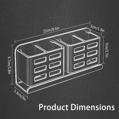 Aluminum Toothbrush Holder， Wall-Mounted，Bathroom Rack，4 Slot，Black | Bracket Shower Toothbrush Razor Holder Suitable for Toothbrush, Toothpaste, Razor and Comb etc Bathroom Storage