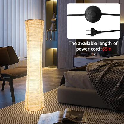 44 Inch Paper Floor Lamp, Floor Lamps for Living Room, Paper Standing Lamp, Room Decoration Festival Lantern Light for Bedroom Living Room Kids Dorm Coffee