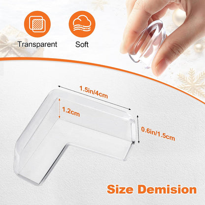 Edge Protector Baby Proofing Corner Protectors Silicone Desk Edge Cushion Child Safety Edge Covers Bumper for Table, Cabinets, Crib, 13ft x 1.2 Inch Edge Protector Strip with 4 Pack Corner Guards