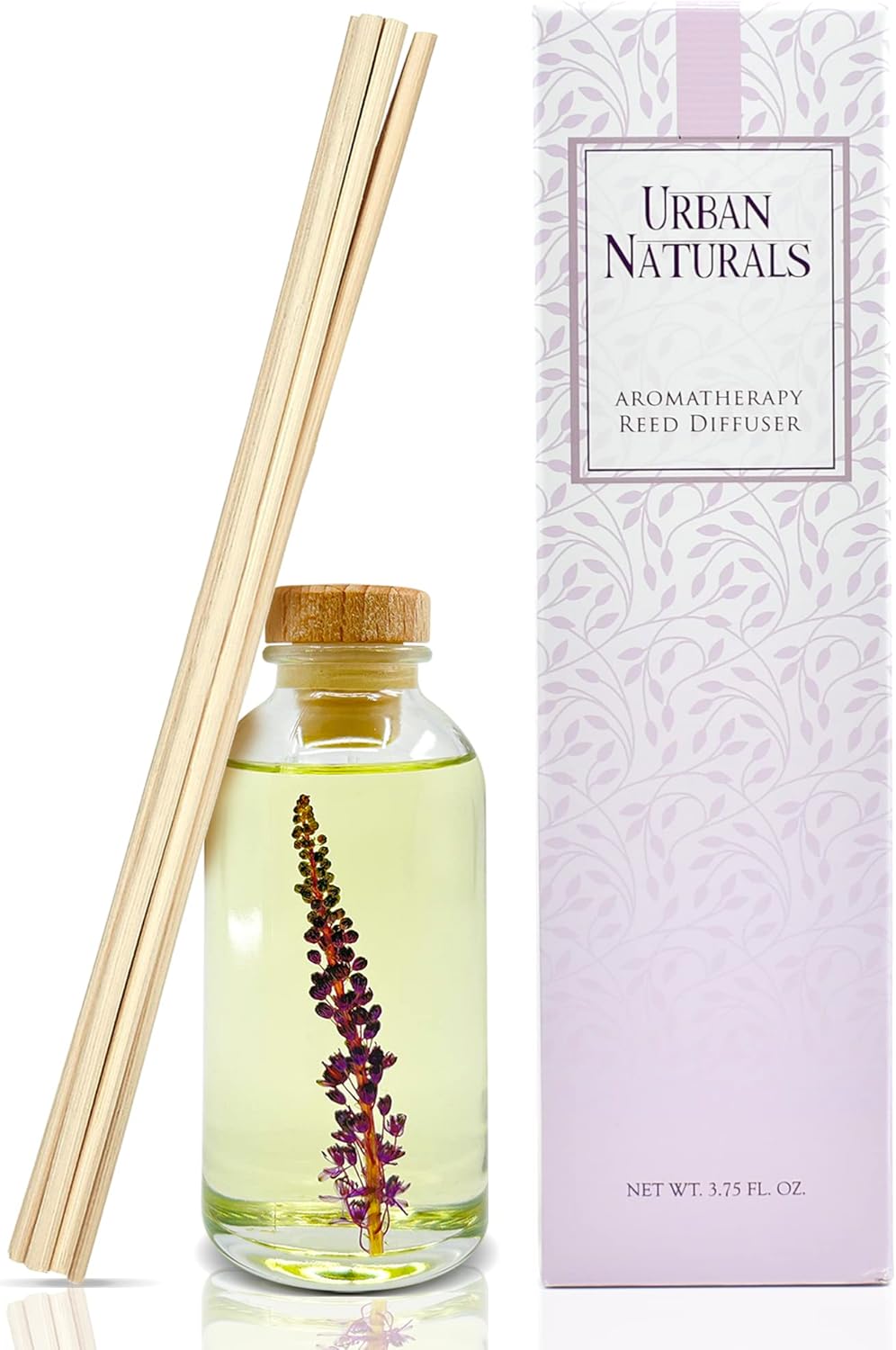 Urban Naturals Smoked Vanilla Reed Diffuser Set with Vanilla Bean, Sandalwood & Leather | Made in the USA - Colors C