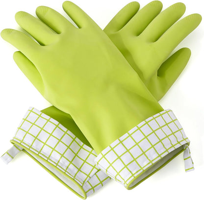Full Circle Splash Patrol Natural Latex Cleaning Gloves Large - Eco-Friendly, Durable, Kitchen, Bathroom, Household Cleaning - Gray