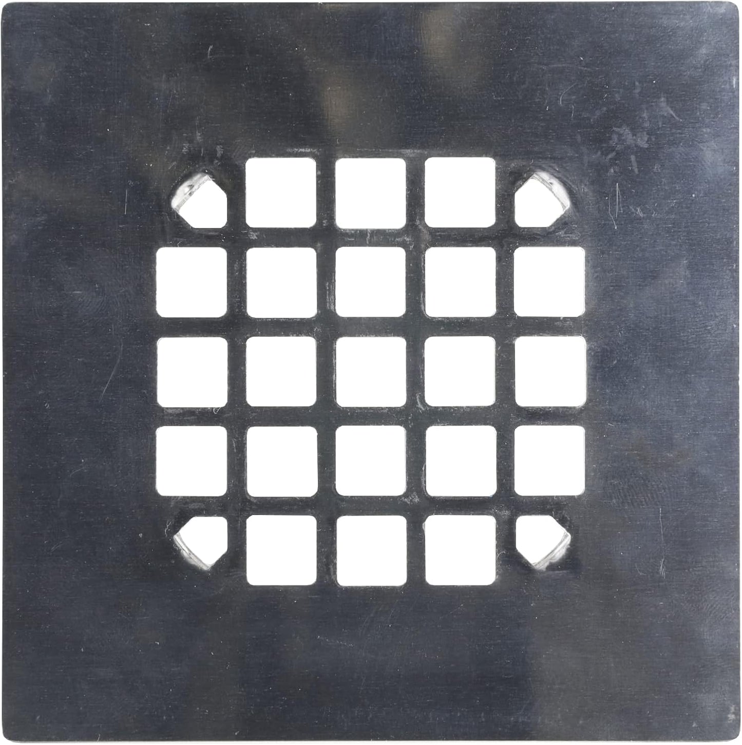 Danco Snap-in Shower Drain Cover with in-Drain Hair Catcher, 4-1/4" Round, White Strainer, (10533)