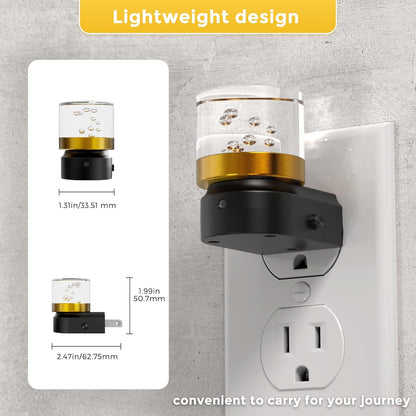 L LOHAS LED Night Light, Bubble Night Lights Plug into Wall,2 Pack 3000K/4000k/5000K Adjustable Color Temperature Night Light,Dimmable Nightlights with Dusk to Dawn Sensor for Rooms Bathroom Hallway