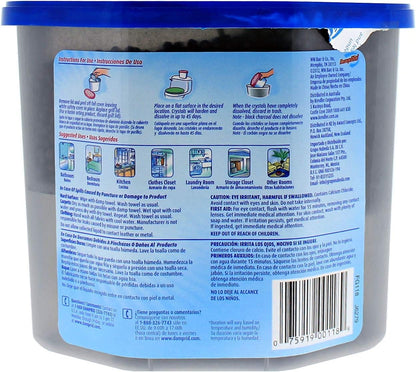 DampRid Fragrance Free Disposable Moisture Absorber with Activated Charcoal, 18 oz., 3 Pack, Moisture Absorber & Odor Remover, Lasts Up To 60 Days, No Electricity Required