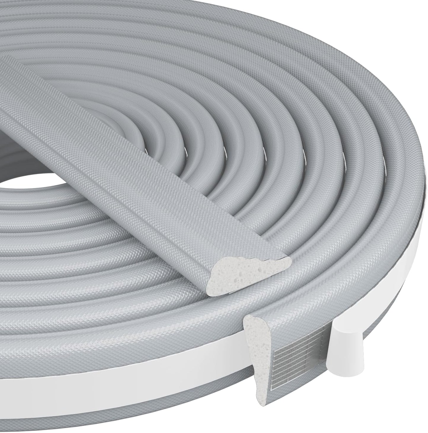 118” Wedge-Shape Foam Window Weather Stripping Door Seal Strip,Soundproofing Frame Winter Insulation Tape for Exterior Front Door,Noise Cancelling Window Inserts,Door Gap Filler Light Blocker,White