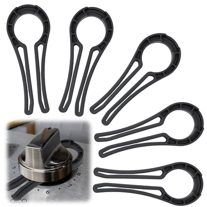 5PCS Gas Stove Knob Locks for Child Safety, Proof Stove Knob Covers, Baby Proofing Oven Knob Safety Covers for Kids and Pets, Stove Child Proof Knobs for Gas Stoves and Ovens(Black)