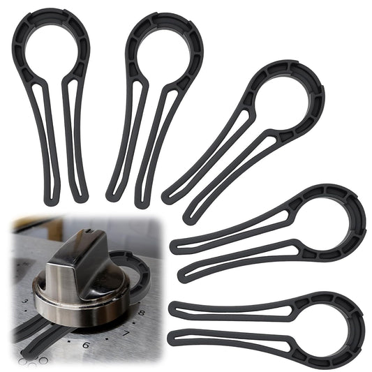 5PCS Gas Stove Knob Locks for Child Safety, Proof Stove Knob Covers, Baby Proofing Oven Knob Safety Covers for Kids and Pets, Stove Child Proof Knobs for Gas Stoves and Ovens(Black)