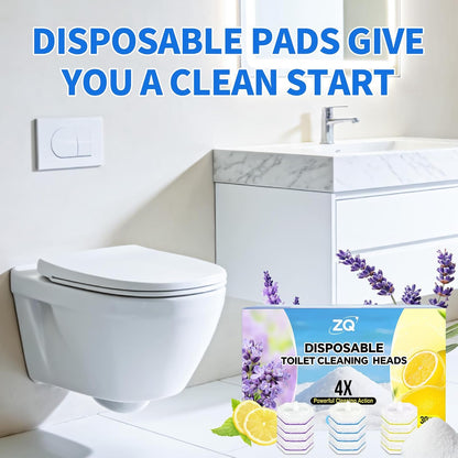 Toilet Bowl Wand Refills for Clorox, Toilet Cleaner Refills,100 Count | Compatible with Clorox Toilet System, Pre-Loaded Cleaner, 3-Layer Scrub Pads, 4X Cleaning Power , Lemon Lavender Scent