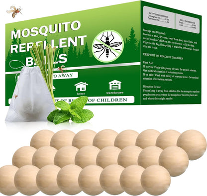 Mosquito Repellent Outdoor Patio 36 Balls - Mosquito Repellant Indoor & Outdoor for Yard Home Patio Travel Camping, Keep Mosquitoes Away from Door Patio