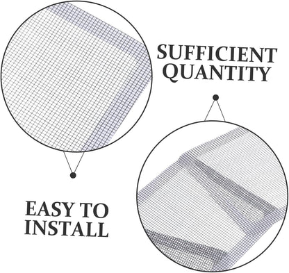 Window Screen Repair Patch Kit Adhesive Patch Pads for Holes Door Screen Mesh Tape