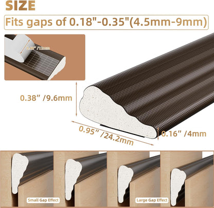 118” Wedge-Shape Foam Window Weather Stripping Door Seal Strip,Soundproofing Frame Winter Insulation Tape for Exterior Front Door,Noise Cancelling Window Inserts,Door Gap Filler Light Blocker,White