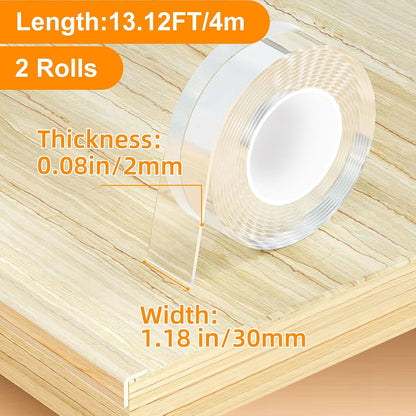 Corner Protectors Baby Proofing,2 in x 6.6ft Clear Edge Protector Strip,Furniture Corner Guards,Cabinets,Tables and Window Sill Sharp Corner Safety Bumpers