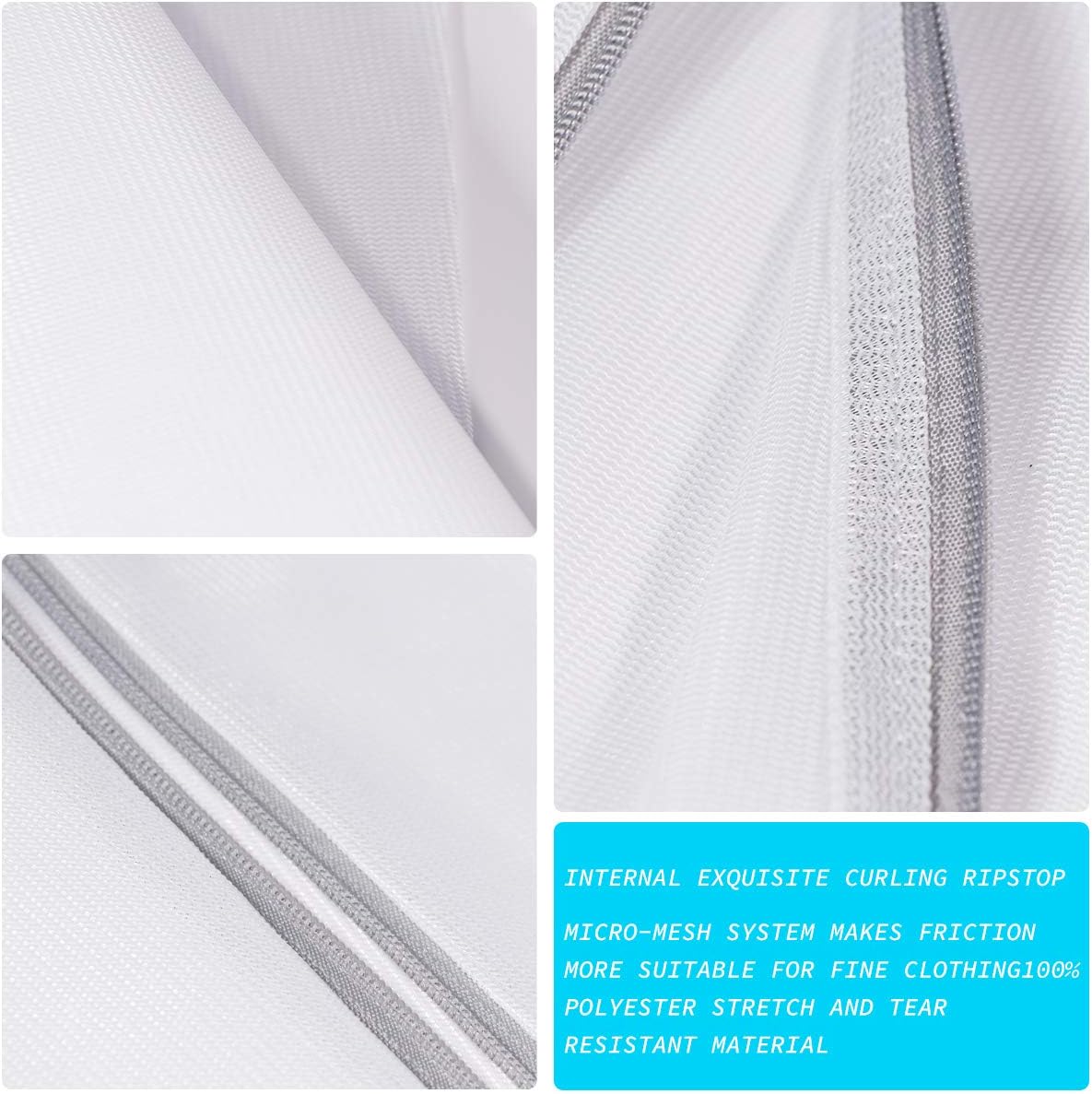 SUERIV Laundry Bags Mesh Wash Bags,delicate laundry bag for College,Dorm,Storage(16 x20 inch),4Pcs