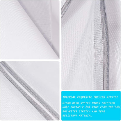 SUERIV Laundry Bags Mesh Wash Bags,delicate laundry bag for College,Dorm,Storage(16 x20 inch),4Pcs