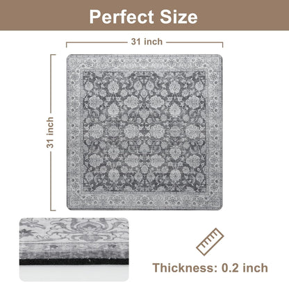 OJIA Extra Non-Slip Stair Treads for Wooden Steps 15PCS, 30"X8" Rubber Indoor Stair Runner Slip Resistant Stair Rugs Safety Mats for Dogs, Kids & Elders, Stairway Grip Step Treads, Gray