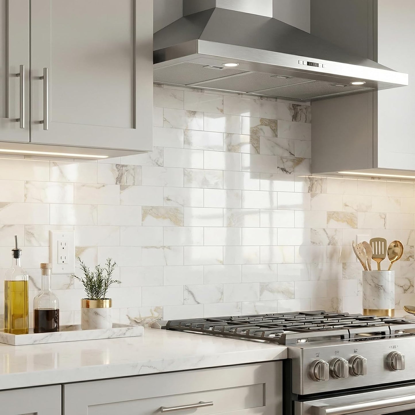 2026 New Upgrade Peel and Stick Backsplash Tile, Peel and Stick 11.34" X 11.57" Wall Tile for Kitchen, Bathroom, Fireplace, Laundry (Beige Ecru, 10 Packs)